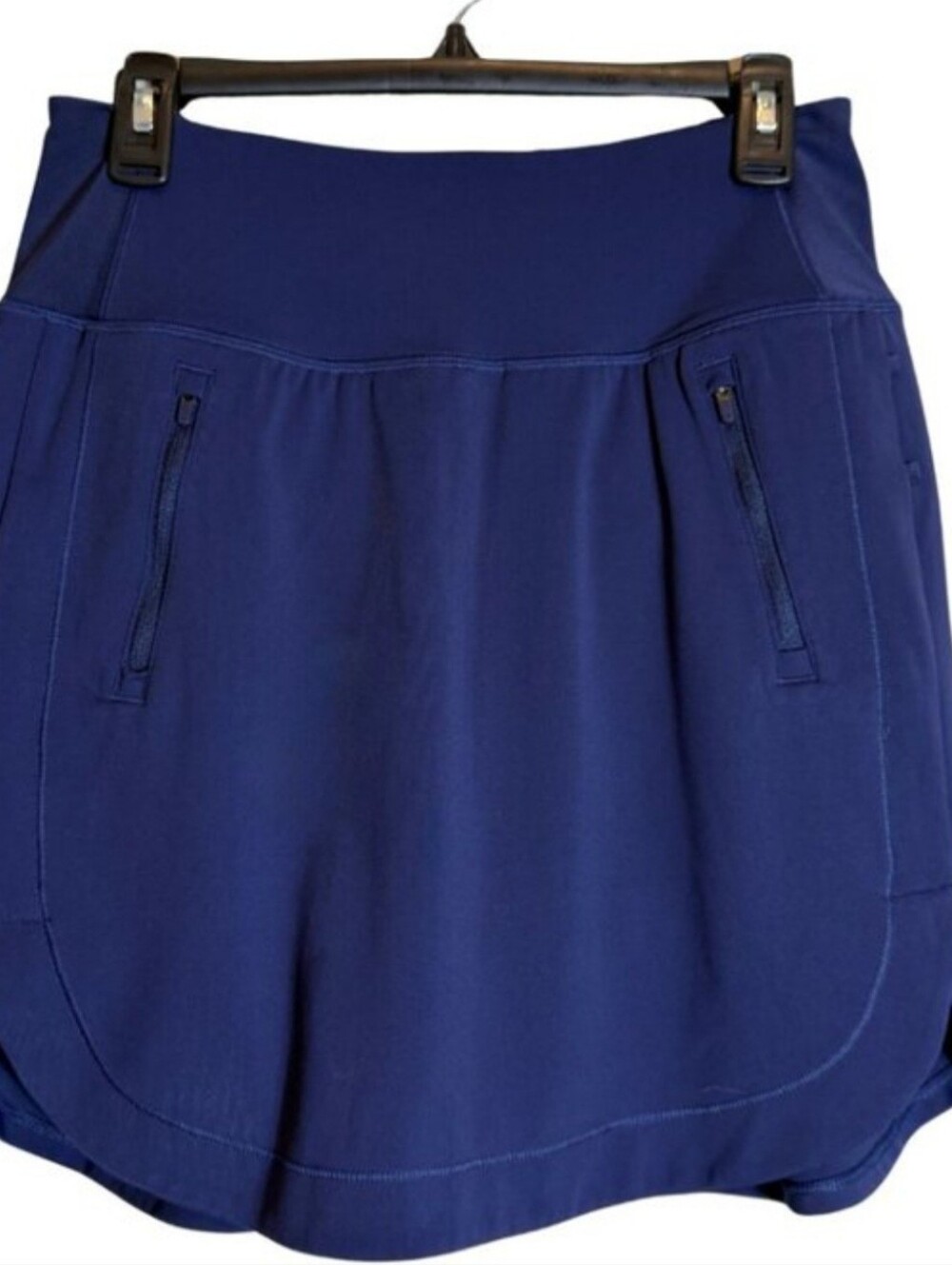 Athleta Fairway Golf Skort 18” Size Small Navy Blue Attached Shorts Pickleball